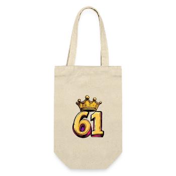 61 Couronne de chiffres - Sac à bouteille - nature - Devant