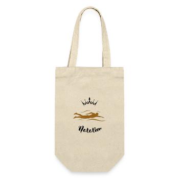 Schwimmer - Geschenkbeutel für Flaschen - Natur - Vorne