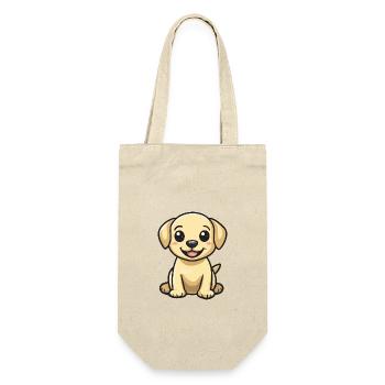 Labrador chien bande dessinée bébé - Sac à bouteille - nature - Devant