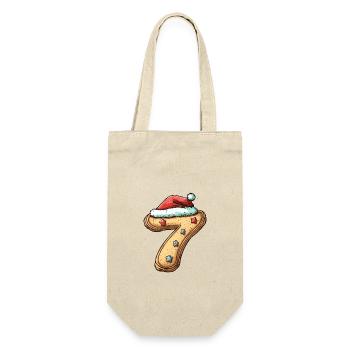 7 Numéro Noël - Sac à bouteille - nature - Devant