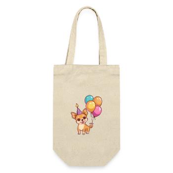 Chihuahua Dogs Birthday Baby - Gift Bag for Bottles - nature - Front