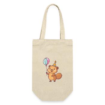 Beaver Birthday Baby - Gift Bag for Bottles - nature - Front