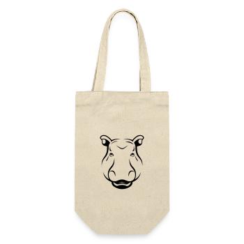 hippopotamus - Gift Bag for Bottles - nature - Front