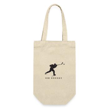 Hockey Silhouette - Gift Bag for Bottles - nature - Front