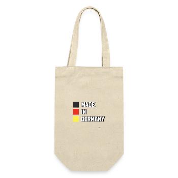 Made in Germany Deutschland Design - Gift Bag for Bottles - nature - Front