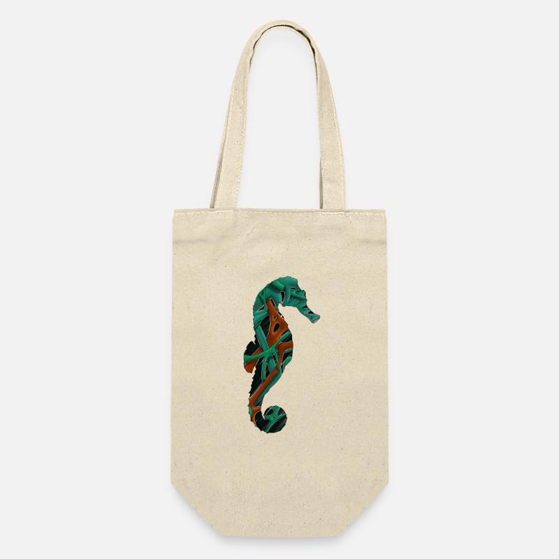 hippocampe art - Sac à bouteille - nature