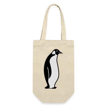 Pinguin pinguïn - Geschenkbeutel für Flaschen - Natur - Vorne