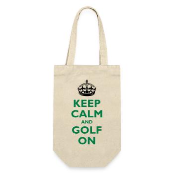 Keep calm and golf on - Gift Bag for Bottles - nature - Front
