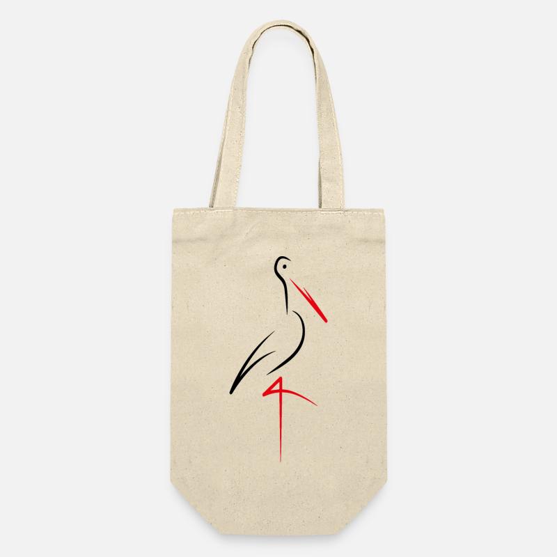 Cigogne - Sac à bouteille - nature