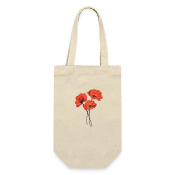 Trio de coquelicots - Sac à bouteille - nature - Devant