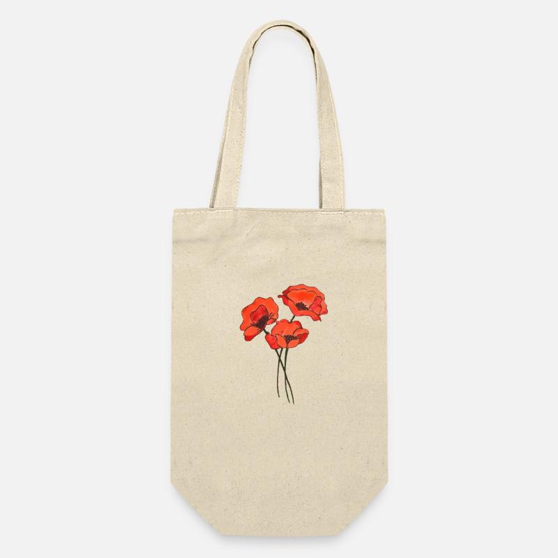 Trio de coquelicots - Sac à bouteille - nature