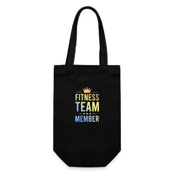 Équipe de remise en forme colorée - Sac à bouteille - noir - Devant