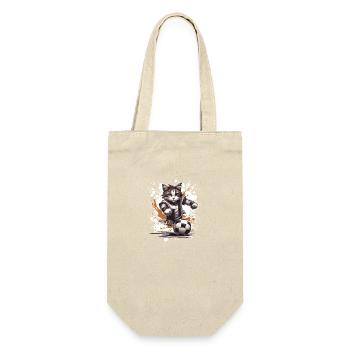 Équipe sportive de football chat - Sac à bouteille - nature - Devant