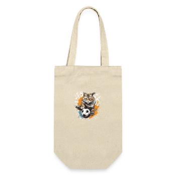 Équipe sportive de football chat - Sac à bouteille - nature - Devant