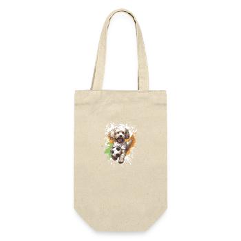 Caniche chien Équipe de sport de football - Sac à bouteille - nature - Devant