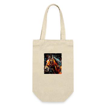 Portrait de cheval - Sac à bouteille - nature - Devant