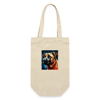 Kangal Hund Portrait - Geschenkbeutel für Flaschen - Natur - Vorne