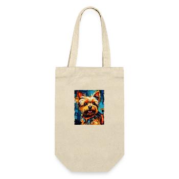 Yorkshire Terrier Dog Portrait - Gift Bag for Bottles - nature - Front