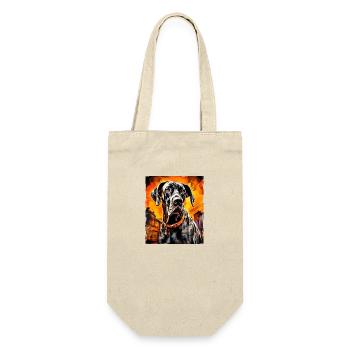 Great Dane Dog Portrait - Gift Bag for Bottles - nature - Front