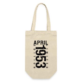 Birthday April 1953 April born in April 1953 - Gift Bag for Bottles - nature - Front