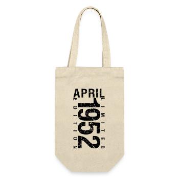 Birthday April 1952 April born in April 1952 - Gift Bag for Bottles - nature - Front