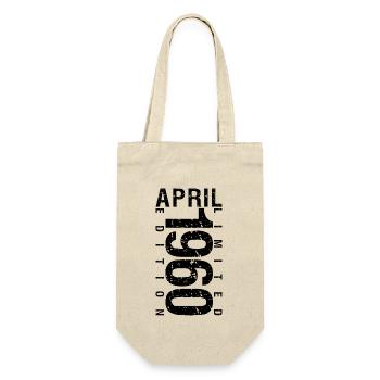Birthday April 1960 April born in April 1960 - Gift Bag for Bottles - nature - Front