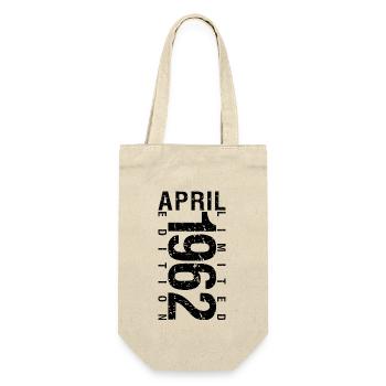 Birthday April 1962 April born in April 1962 - Gift Bag for Bottles - nature - Front