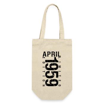 Geburtstag April 1959 April geboren im April 1959 - Geschenkbeutel für Flaschen - Natur - Vorne