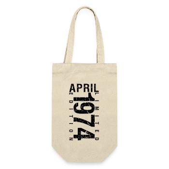 Birthday April 1974 April born in April 1974 - Gift Bag for Bottles - nature - Front