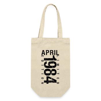 Birthday April 1984 April born in April 1984 - Gift Bag for Bottles - nature - Front