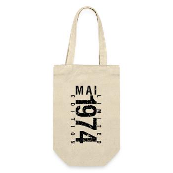 Anniversaire Mai 1974 Mai né en May 1974 - Sac à bouteille - nature - Devant