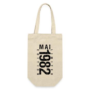 Mai 1982, Mai, 1982, cadeau Mai 1982, anniversaire - Sac à bouteille - nature - Devant