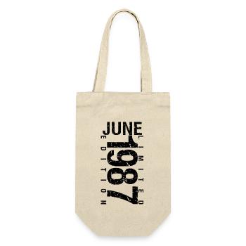 Birthday June 1987 June born in June 1987 - Gift Bag for Bottles - nature - Front