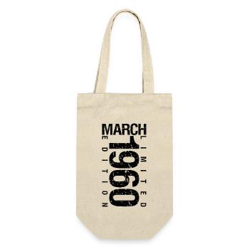 Birthday March 1960 March born in March - Gift Bag for Bottles - nature - Front