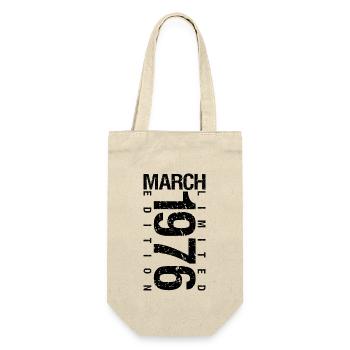 Birthday March 1976 March born in March - Gift Bag for Bottles - nature - Front