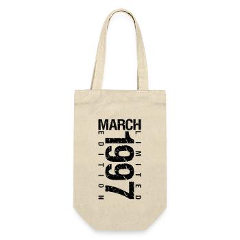 Birthday March 1997 March born in March - Gift Bag for Bottles - nature - Front