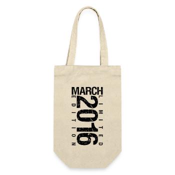 Anniversaire Mars 2016 Mars né en Mars - Sac à bouteille - nature - Devant
