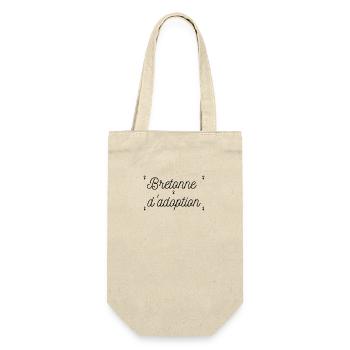 Bretonne d'adoption Logo - Sac à bouteille - nature - Devant