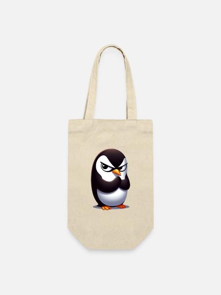 Pinguin Lustige Tiere - Geschenkbeutel für Flaschen - Natur
