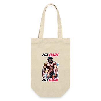 Bodybuilder / Sports / Fitness / Monkey / Muscles - Gift Bag for Bottles - nature - Front
