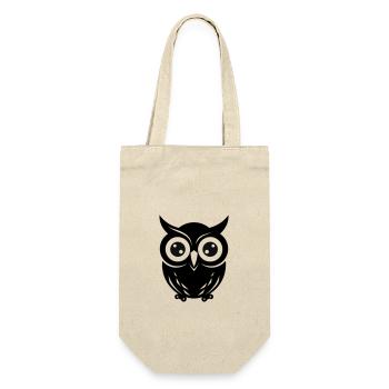 Owl - Gift Bag for Bottles - nature - Front