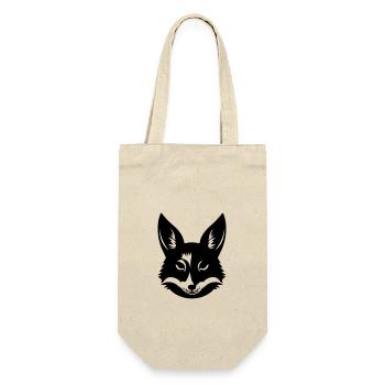 Fuchs - Geschenkbeutel für Flaschen - Natur - Vorne