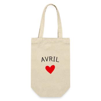 Future maman Avril – Bébé en route ❤️ - Sac à bouteille - nature - Devant