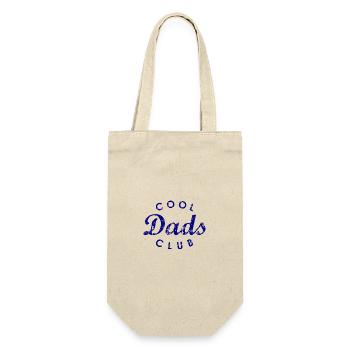 Cool Dads Club Emblem Vatertag Geschenk - Geschenkbeutel für Flaschen - Natur - Vorne