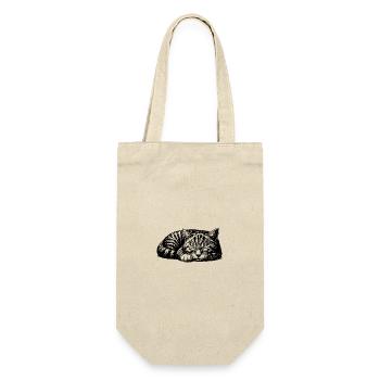 Cute sleeping kitten - Gift Bag for Bottles - nature - Front