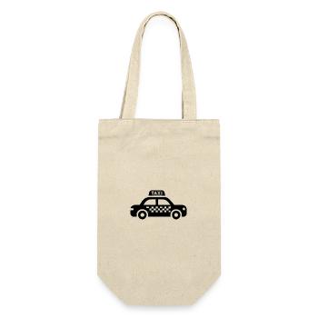 Taxi3 - Geschenkbeutel für Flaschen - Natur - Vorne