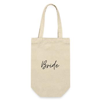 Bride - Gift Bag for Bottles - nature - Front