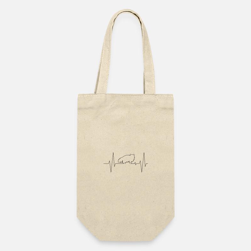 Katze - Geschenkbeutel für Flaschen - Natur