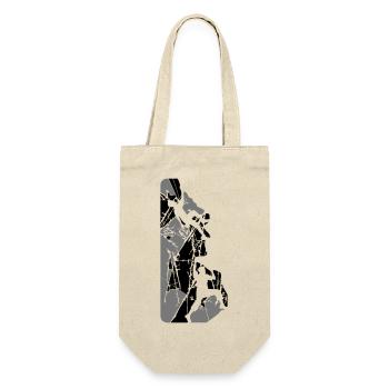 cracks scratches cool night moon sun evening team paa - Gift Bag for Bottles - nature - Front