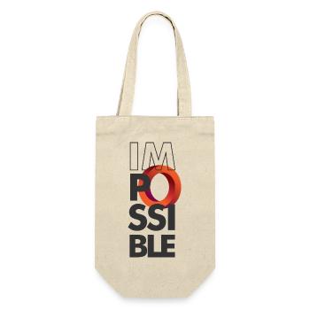 imPossible Circle - Gift Bag for Bottles - nature - Front